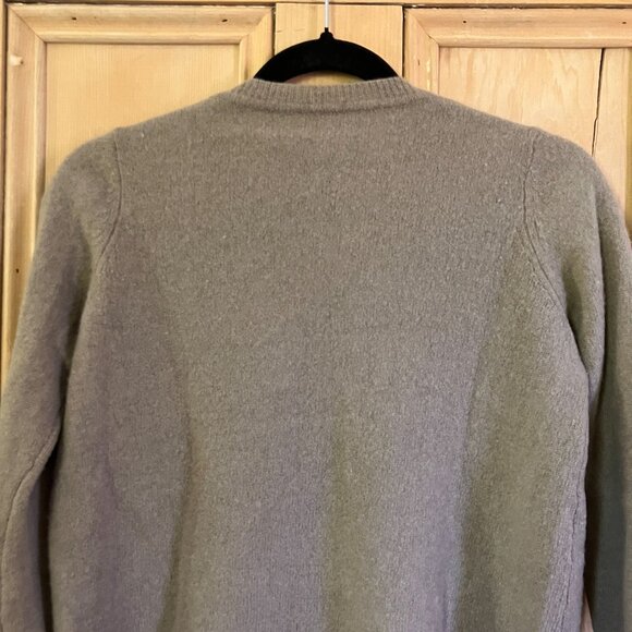 Oats Cashmere Womens 100% Cashmere Debra Hayburn Boxy Sweater Small Beige FA EXC - Picture 8 of 9